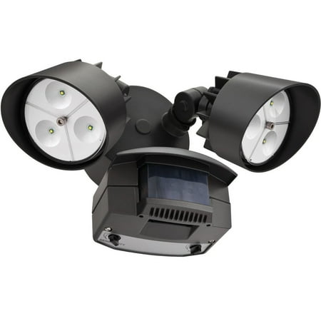 Lithonia Lighting OFLR 6LC 120 MO BZ LED Outdoor Floodlight 2-Light Motion Sensor, Black Bronze