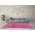thumbnail image 3 of Ahgly Company Indoor Round Abstract Pink Modern Area Rugs, 6' Round, 3 of 4