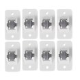 thumbnail image 1 of 8pcs Adhesive Casters Pulley Rollers For Drawer Storage Box Trash Can Small Furniture Hardware Dire, 1 of 5