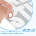 thumbnail image 4 of Uxcell 9.1 x 7.7 inches 8 Sheets Letter Stickers Vinyl Letters for Indoor Outside Sticker Decal White, 4 of 5