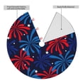 thumbnail image 2 of Lsque Red White Blue Fireworks Print Christmas Tree Skirt, Tree Skirt with Ties or Velcro, Perfect for Holiday Decorations, Halloween, and New Year-36", 2 of 7