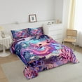 thumbnail image 3 of Erosebridal Cute Axolotl Comforter Set Queen Size Ocean Sealife Bedding Set Cartoon Salamander Comforter Kawaii Underwater Reptile Animal Quilt Set, 3 of 7