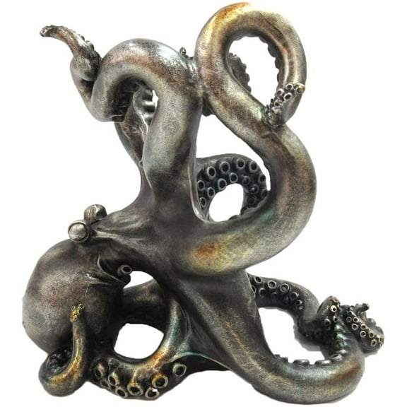 Amazing Ocean Octopus Table Countertop Wine Holder 7.5 Inch Tall Decorative Sculpture