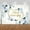 5x3FT, variant on Happy Anniversary Backdrop Blue and White Flowers Wedding Anniversary Background Bridal Shower Engagement Party Decorations Banner Photo Booth Props