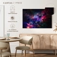 thumbnail image 5 of Elephant Stock Galaxy Space Nebula Wall Art - Horizontal Canvas Wall Art - Living Room Wall Decor - Astronomy & Space Canvas - Black And Blue Decor - 45" x 30", 5 of 8