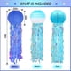 thumbnail image 2 of 6 paquetes de linternas de papel de medusas colgantes con deseos de sirena, linterna con degradado, azul cielo, azul océano, suministros para fiestas temáticas, ideal para decoraciones de cu, 2 of 5