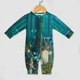 thumbnail image 4 of Totoro Baby Long Sleeve Footless, Infant Playsuit Romper Jumpsuits for Boys Girls, 4 of 8