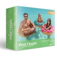 thumbnail image 3 of Joyfy 3 Packs 32.5'' Donuts with Glitters Pool Floats for Kids and Adults, Swim Tube Pool Rings Funny Tube Toys for Swimming Pool Party Decorations, 3 of 8