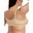 thumbnail image 4 of Deyllo Women Front Closure Wireless Bras Plus Size Minimizer Bras Full Coverage Non Padded Dark Beige Bras Clothes Size 38C, 4 of 5