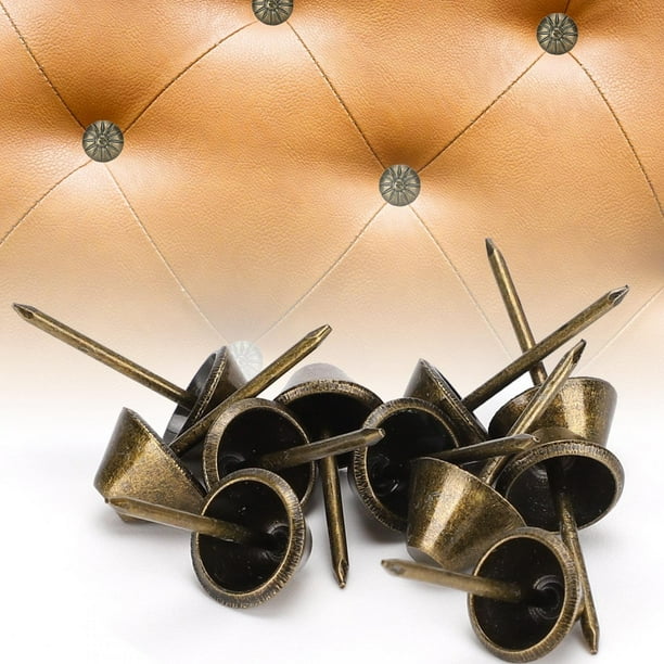 Tachuelas Retro De Latón Puro Sólido Como Clavos Antiguos Para Tapicería Para Muebles, Pasadores Decorativos Para Madera, Tachuelas De Alfombra, Tachuelas De Hardware, Clavos De Casquillo, Tachuelas