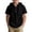 Glisme Black390, variant on Glisme Boys Hooded Short Sleeve Linen Button Up Tops For Kids Boys Casual Summer Breathable Beach Shirt Black Tops Size 11-12 Years