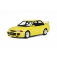 thumbnail image 2 of Diecast Car w/Display Case - 1995 Mitsubishi Lancer EVO III, Dandelion Yellow - Ottomobile OT382 - 1/18 scale Resin Car, 2 of 3