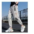 thumbnail image 1 of Loose Fit Multi Pocket Joggers For Spring Summer, Men's Street Style Waist Drawstring Casual Pants Cargo Pants For Fitness Outdo, 1 of 5