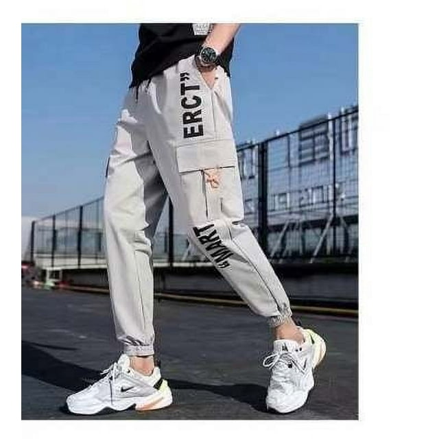 Classic Design Multi Pockets Cargo Pants, Men's Casual Loose Fit Drawstring Cargo Pants Joggers For Spring Summer Outdoor