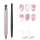 thumbnail image 1 of Set de imanes para nail art uadbau de 4 piezas con diseño ojo de gato, 1 of 7