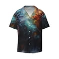 thumbnail image 5 of Daiia Colorful Ink Style Dragon Men's Linen Shirts Short Sleeve Casual Shirts Button Down Shirt for Men Beach Summer Wedding Shirt-Medium, 5 of 6