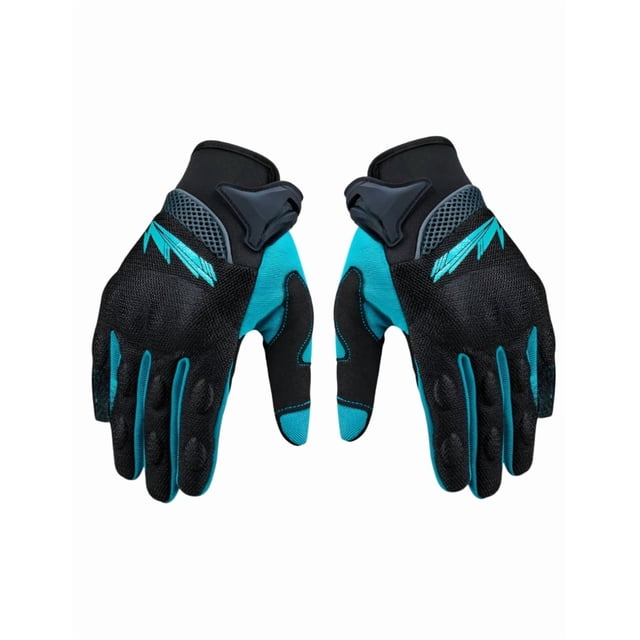 Guantes Xtellar Para Moto Motociclista Mujer Y Hombre Color Turquesa M