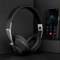Bluetooth Headphones, 120H Playtime Headphones Wireless Bluetooth with 3 EQ Modes, Low Latency, Hands-Free Calls, Over Ear Headphones for Travel Home Office Cellphone PC - Black