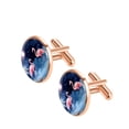 thumbnail image 2 of Flamingo Men's Stainless Steel Cufflink Set - Stylish Silver Jewelry for Dress Shirts - Ideal for Formal Events, 2 of 6