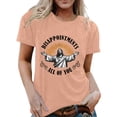 thumbnail image 2 of Disappointments All of You Jesus Graphic Tees for Women 2026 Summer Casual Short Sleeve Crewneck Funny Christian T Shirts, 2 of 4