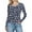 Blue, variant on Sexlip Womens Floral Printed Blouse Long Sleeve Round Neck Design Soft Fabric Relaxed Silhouette for Daily Lounge Green S