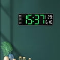 thumbnail image 3 of Reloj de pared digital Baoblaze LED Verde 32 cm x 3 cm x 10,5 cm, 3 of 8