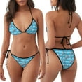 thumbnail image 3 of Fotbe Dolphin Traje de Baño para Mujer de Dos Piezas – Bikini Sexy de Tirantes Tipo Halter con Diseño Triangular, 3 of 6
