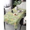 thumbnail image 2 of Spring Easter Rectangle Tablecloth, Watercolor Floral Daisy Butterflies Green Waterproof & StainResistant Tablecloth, Washable Oil-proof Table Cover for Dining/Party/Wedding/Camping/Buffet 60x120 In, 2 of 9