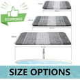 thumbnail image 2 of Luxury Bathroom Rug Mat 24x16, Extra Soft and Absorbent Microfiber Bath Rugs, Non-Slip Plush Shaggy Bath Carpet, Machine Wash Dry, Bath Mats for Bathroom Floor, Tub and Shower, Gray, 2 of 14