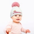 thumbnail image 4 of Gorro De Lana De Punto Para Niños, Gorro De Punto Grueso Cálido Para Invierno, Letras Bordadas, Gorro De Lana De Otoño Con Pompón Para Niños Y Niñas Noticed AP007938-04, 4 of 6