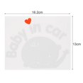 thumbnail image 3 of 2 PACKS Cartoon Car Stickers Reflective Styling "Baby In Car" Warming Car Sticker, 3 of 10
