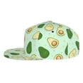 thumbnail image 3 of Gaeub Avocado Flat Bill Snapback Hats Baseball Caps with Adjustable for Running Workouts and Outdoor Activities, 3 of 9