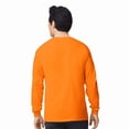 thumbnail image 3 of Gildan Men’s Safety Long Sleeve T-Shirt, Hi Vis Workwear, Safety gear T-shirt, Safety Green, 5XL, 3 of 4