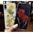 thumbnail image 5 of Coque pour Téléphone iPhone X/XR/XS MAX, Véritable Coque iPhone Mode Fleur 6/7/8 Plus, Coque de Protection pour Téléphone en Silicone (Rouge, iPhone XS MAX), 5 of 5