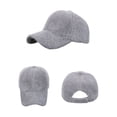 thumbnail image 5 of jobturf Winter Hats for Women Sports Cycling Trendy Baseball Cap Casual Lightweight Caps Soft Comfy Thickened Warm Fleece Hat for Cold Weather, 5 of 5