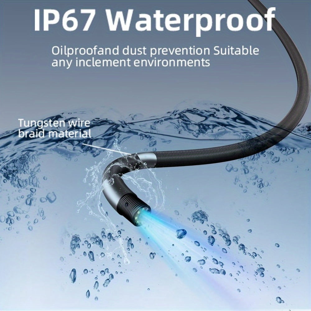 Endoscope Camera with Light, 1920 HD Industrial Endoscope Inspection Camera with Light, 4.3" Video Inspection Endoscope for Automotive Aircraft Mechanics Tools & Gifts for Men
