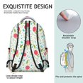 thumbnail image 5 of Pioneer Flower Floral Print Pattern Backpack for School, Cute School Bag with Adjustable Shoulder Straps and Padded Back, 15.3"x11"x7.1", 5 of 5