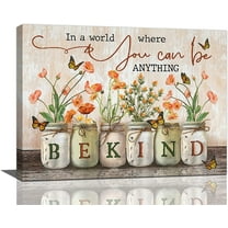 Farmhouse Bathroom Poppy Decor Wall Art Floral Bathroom Pictures for Wall Flowers Canvas Prints Bedroom Painting Modern Artwork Home on for Dining Room Living Room Kitchen 12"x16"