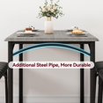 thumbnail image 4 of Kitchen Dining Table Set, Kitchen Table with Upholstered Bench & 2 Chairs, Perfect for Small Apartments, Breakfast Nooks, 4 of 8