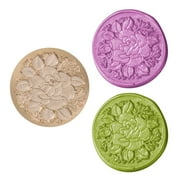 Yucurem 25mm Wax Seal Stamp Antique Plant Sealing Wax Scrapbooking Stamp Head (F)