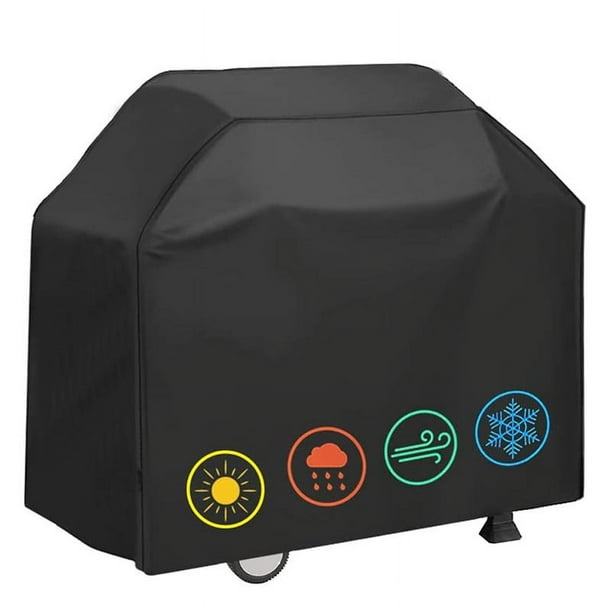 Funda para parrilla de exterior, resistente al agua, de tela Oxford 600D, resistente a los rayos UV y a la decoloración, con correas ajustables, se adapta a la mayoría de las parrillas, incluidas
