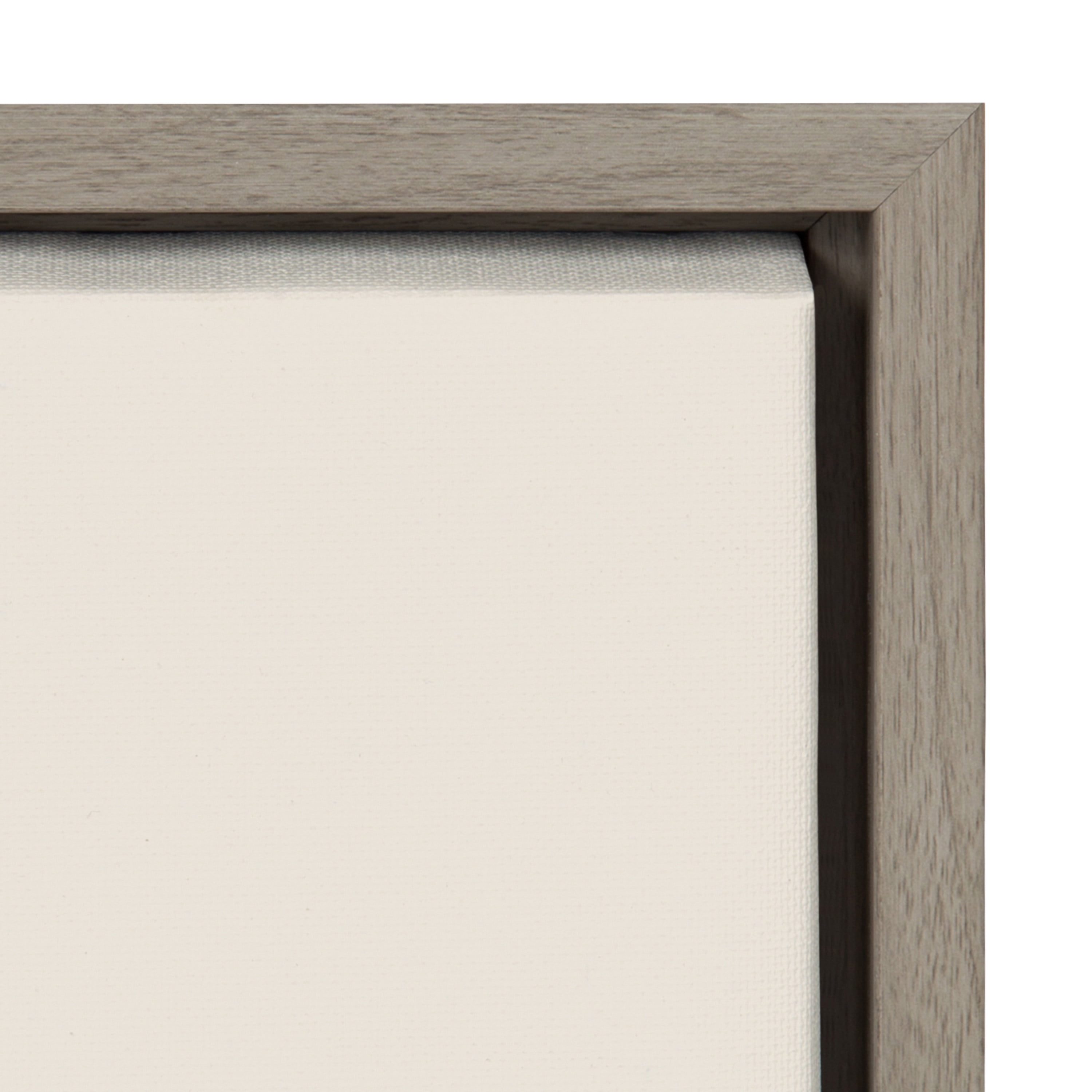 Kate and Laurel Sylvie Broadhead Framed Canvas Wall Art by Emiko and Mark Franzen of F2Images, 18x24 Gray, Boho-Chic Art for Wall