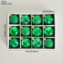 Christmas Tree Shaped Plating Ball Hanging Plastic Ball Christmas Ornaments Scene Arrangement