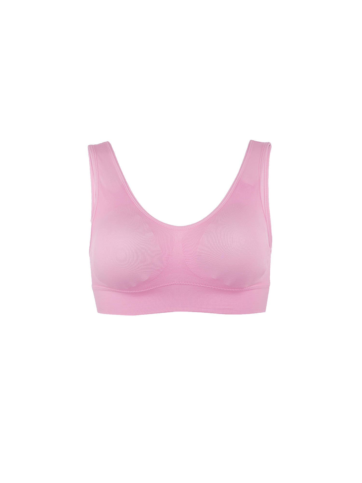 Allegra K Women's Removable Pads Seamless Wirefree Sleep Vest Tops Bra