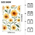 thumbnail image 2 of FORMRS 1-Subject Spiral Notebook 8" x 5" College Ruled 60 Refillable Sheet A5 Hard Cover, 2 Pack, Sunflowers and Leaves Pattern, 2 of 7