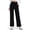 Black, variant on Women's Wide Leg Yoga Pants, High Waisted Buttery Soft 4-Way Stretch Work Pants with 2 Deep Pockets