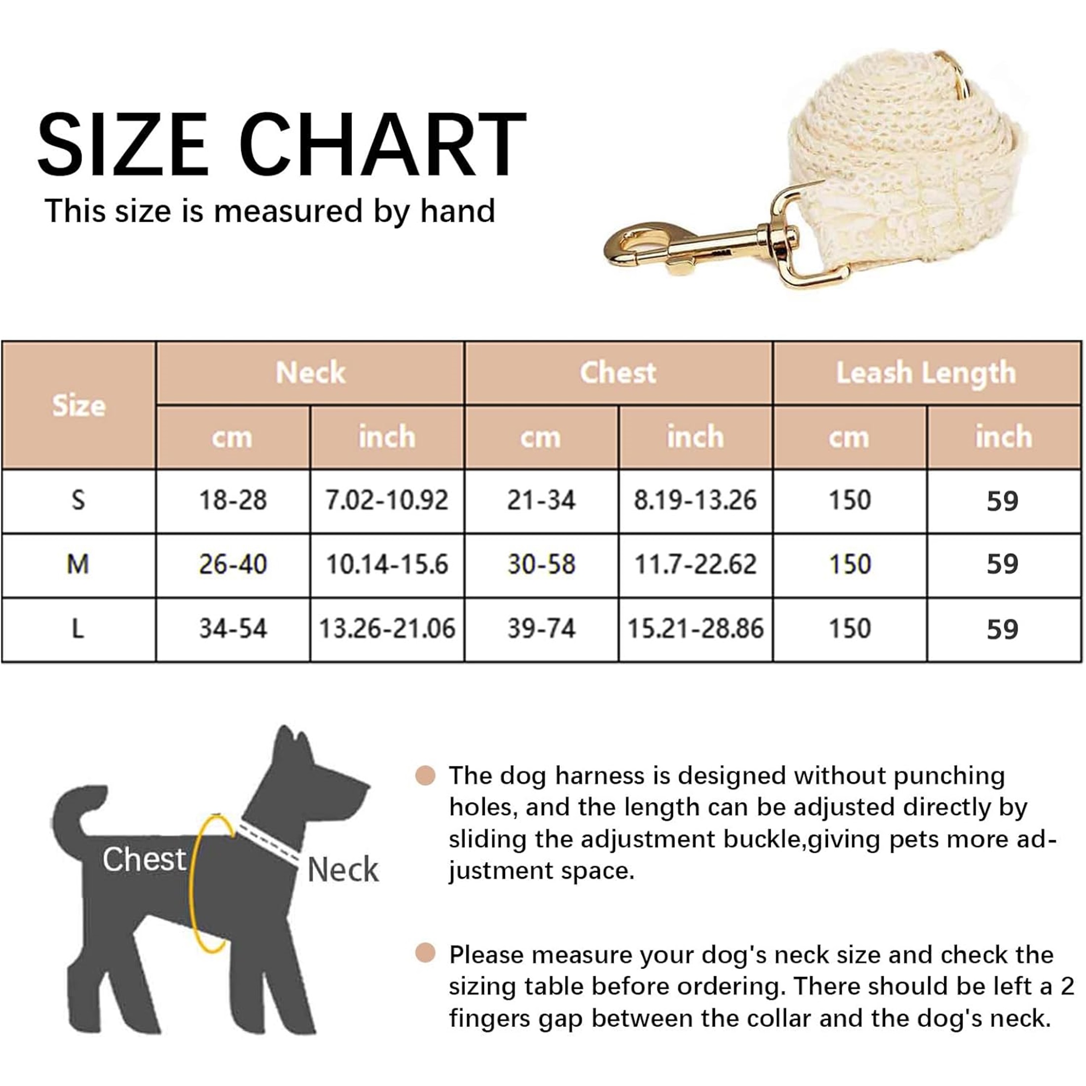 UOSIA Soft Lace Dog Harness and Leash Set,Adjustable Dog Wedding Harness Vest