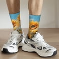thumbnail image 6 of Pofeuu Sunflower Field Art Print Crew Socks, Adult Running Hiking Socks for Youth and Adult, 6 of 6