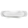 thumbnail image 6 of Auriga Fine Jewelry 14K White Gold 5mm Half-Round Women's Wedding Band Size 12, 6 of 6