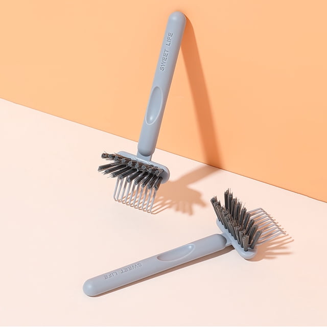 1PC Cleaning Brush Comb Cleaning Brush Hair Brush Cleaner Tool Comb Cleaning Hairbrush 2 In 1 Hair Brush Cleaning Tool Embedded Comb Hair Brush Hair Brush Remover Rake Removing Hair Dust
